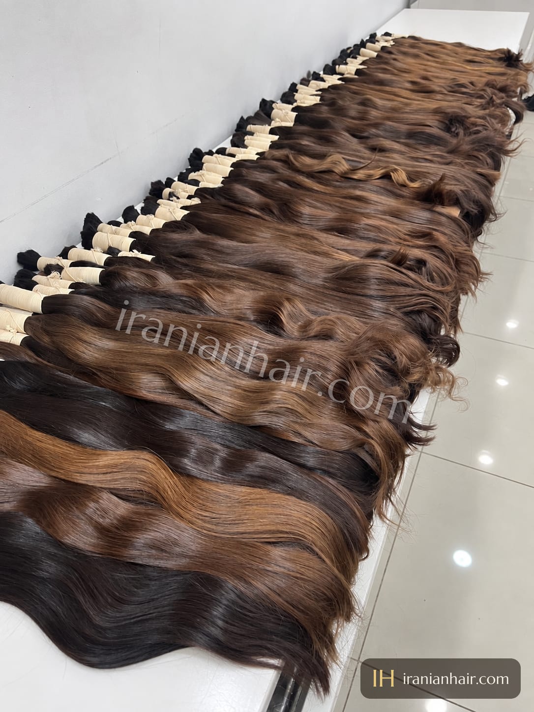 PACKAGE Premium Virgin Hair Package · 20 KG — Silky, 50-70 CM